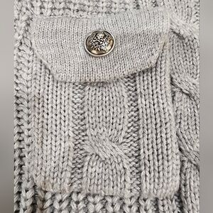 Men's medium full zip-up cardigan detailed buttons like new.